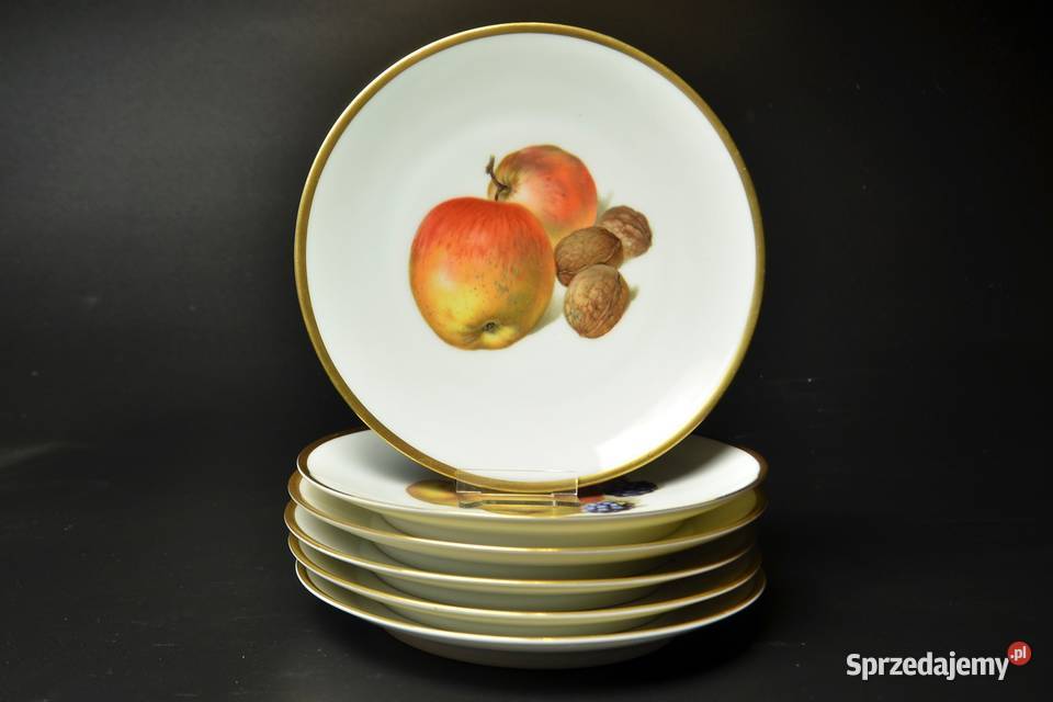 Komplet Talerzy z Owocami ThomasRosenthal Antyki, Sztuka, Kolekcje Legnica sprzedam