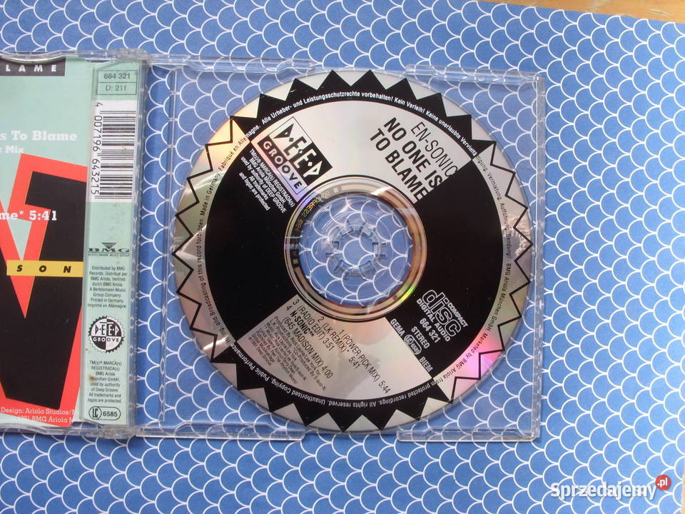 Elektro singiel CD EN SONICNO ONE IS TO 1991 CD Wołów