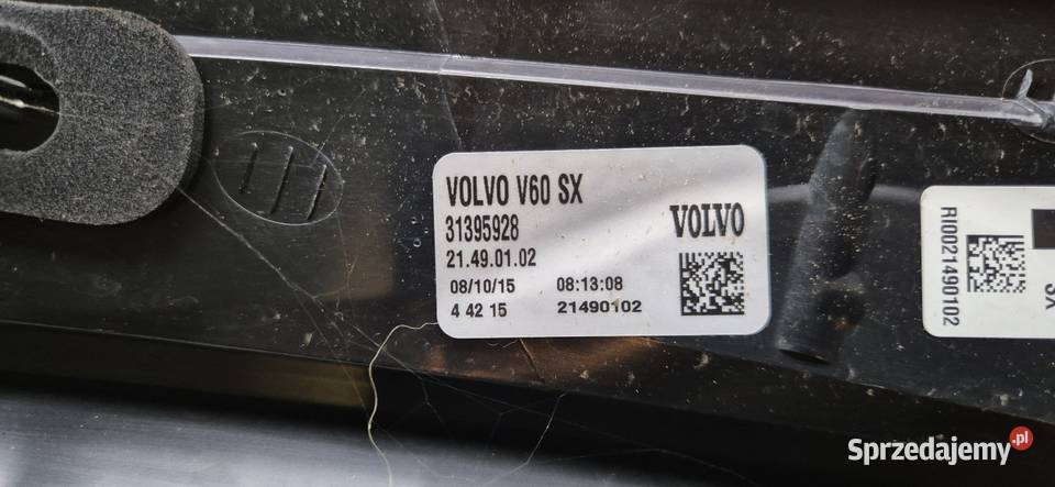 Lampa led Volvo v60 31395928 prawa strona łódzkie Łódź