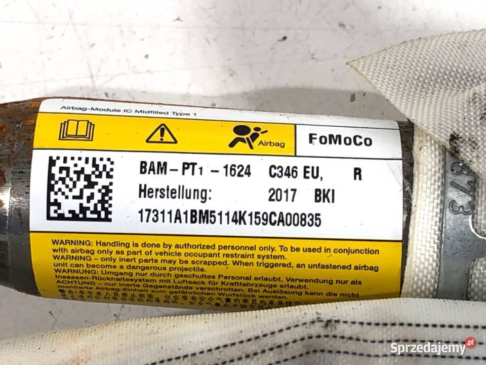 KURTYNA POWIETRZNA PRAWY FORD FOCUS III