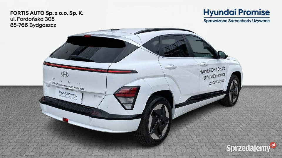 Hyundai Kona 65 kWh zasięg 514 EXECUTIVE Pompa bluetooth Bydgoszcz