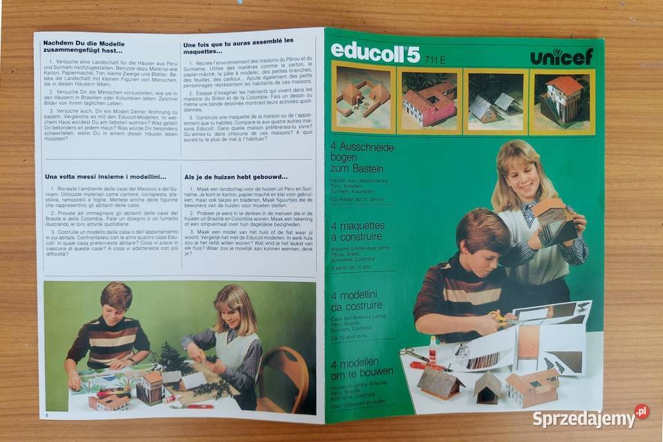 Domki kartonowe do sklejania educoll 4 i educoll Gdynia