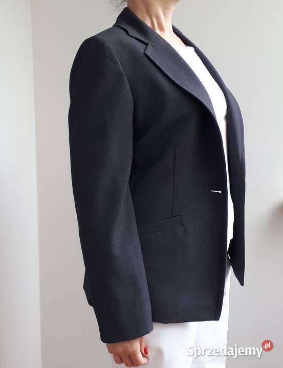 Żakiet marynarka S 36 szara kieszenie elegancka Warszawa