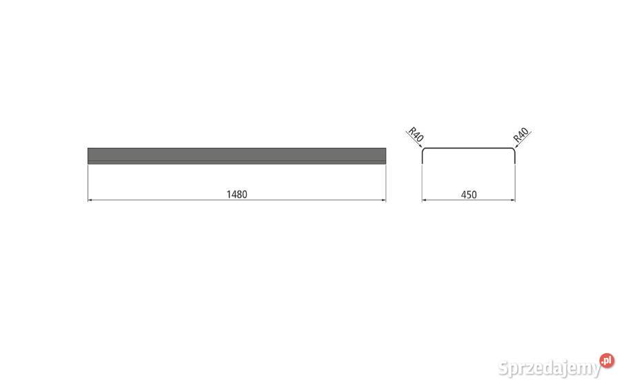 Błotnik 23 osie DM4515K450x1480mm łącznik Pozostałe Przysieka Polska