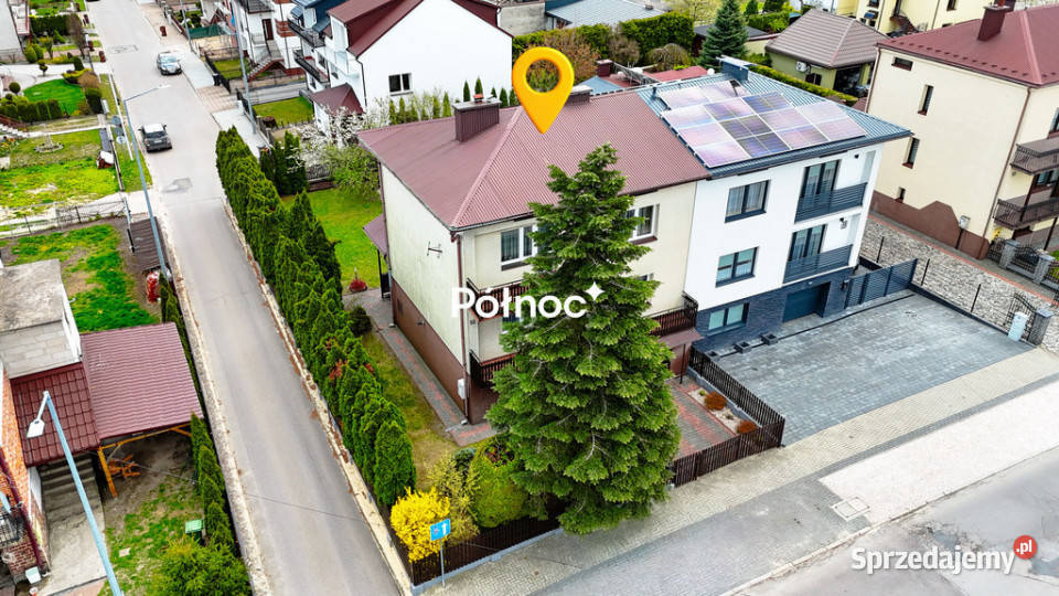 Komfortowy bliźniak z kominkiem i dużym ogrodem 477m2