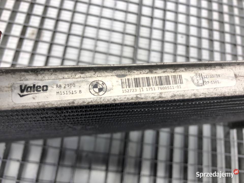 CHŁODNICA WODY BMW F31 20 116 7600511 1219