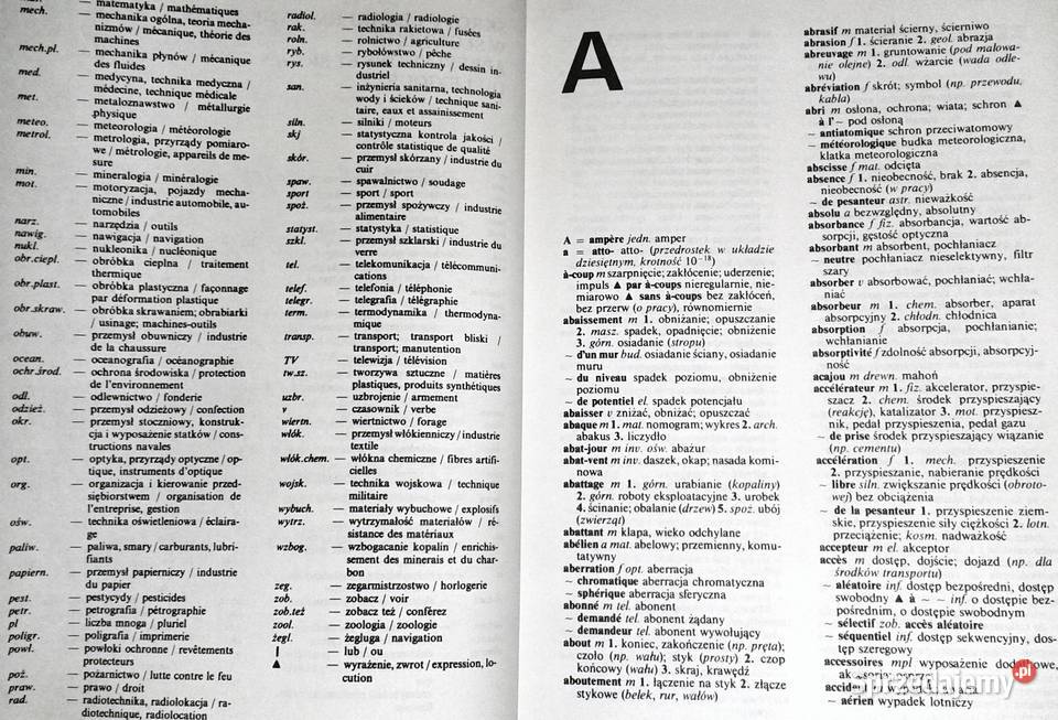 Mały słownik techniczny francuskopolski Chełm