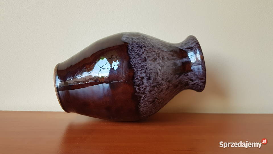 Ceramiczny wazon Ela Spółdzielnia Przyjaźń Dąbrowa Górnicza