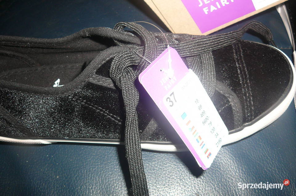 Trampki tenisówki czarne Nowe 37 24.5cm Obuwie Wrocław