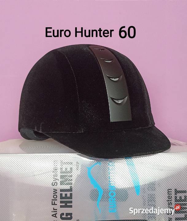 Kask jeździecki NOWY rozmiar 60 EURO HUNTER z małopolskie