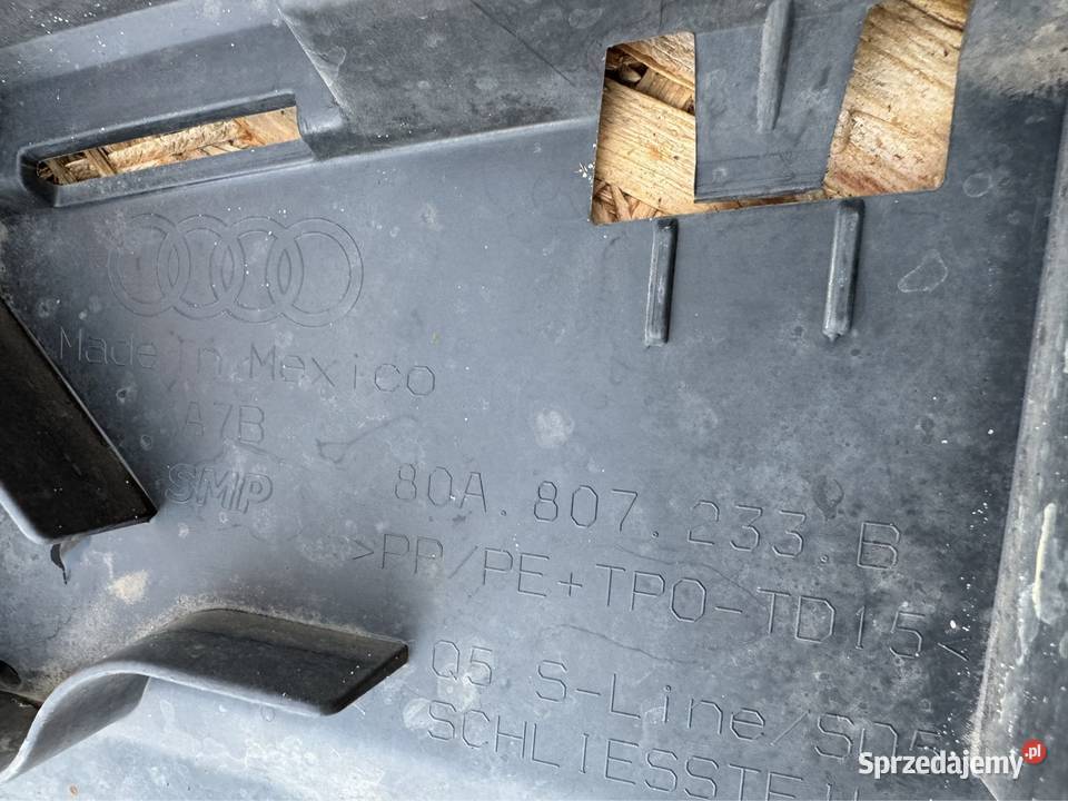 Płyta osłona pod zderzak przód Audi Q5 II 2 80A Międzychód