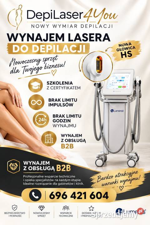 Wynajem Lasera do depilacji Light Sheer, Szkolenia depilacji laserowej