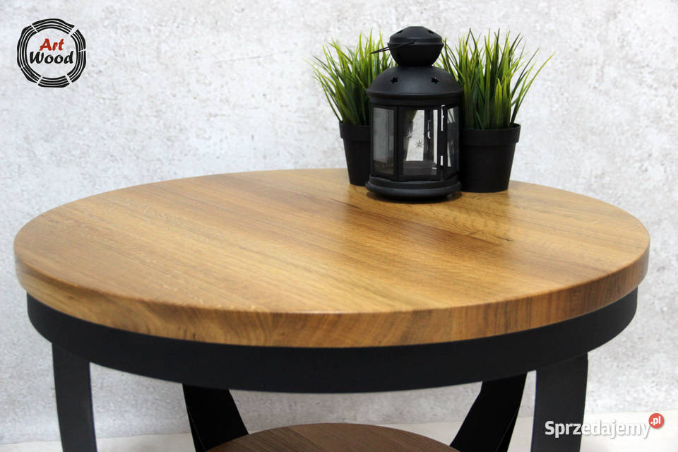 Stolik kawowy okrągły loft industrialny Nowy Sącz