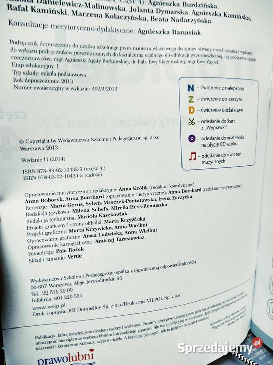 Tropiciele klasa 2 część 4 karty pracy Antykwariat mazowieckie Warszawa
