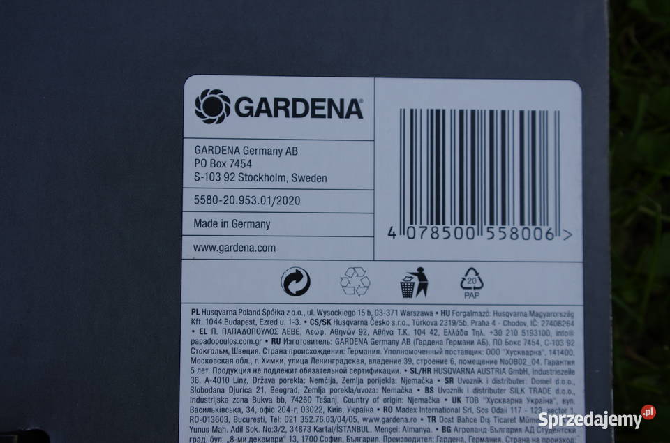 Gardena Cleansystem trzonek przepływowy 90 śląskie Bielsko-Biała