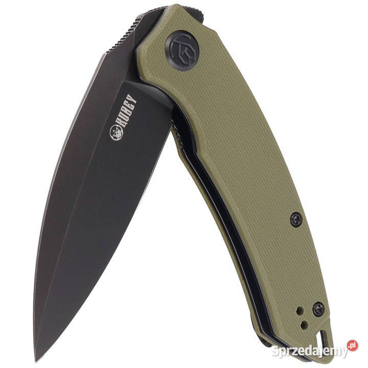 Nóż składany Kubey Knife Leaf Green G10 Black Warszawa