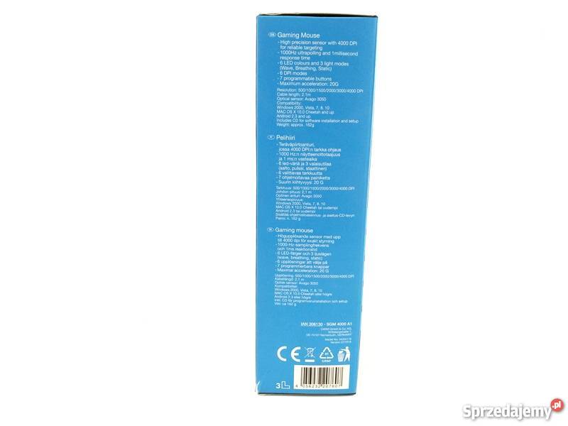 MYSZKA GAMINGOWA SILVERCREST 4000DPI dolnośląskie Strzelin