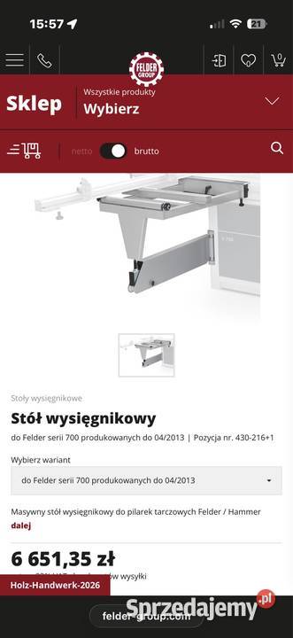 Frezarka dolnowrzecionowa Felder F700z Super Gorlice