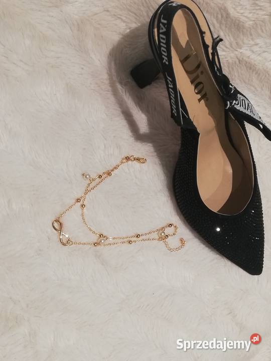 bransoletka damska na nogę złota perełki mazowieckie Warszawa