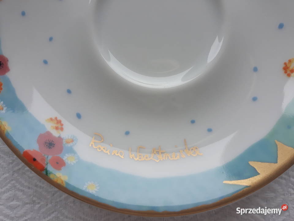 talerz talerze spodeczek porcelana w kwiatki Gdańsk