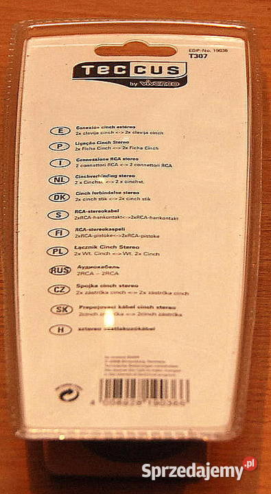 KABEL Teccus 2x RCA cinch 2x RCA cinch 5m nowy mazowieckie Warszawa