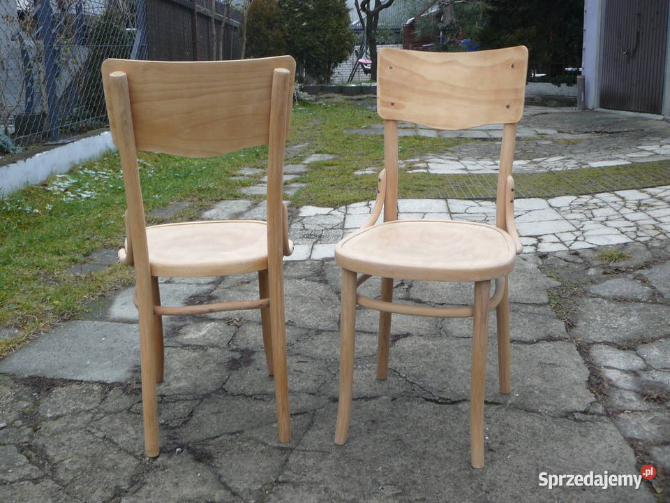 Stare krzesła gięte sygnowane Bondyrz Antyki