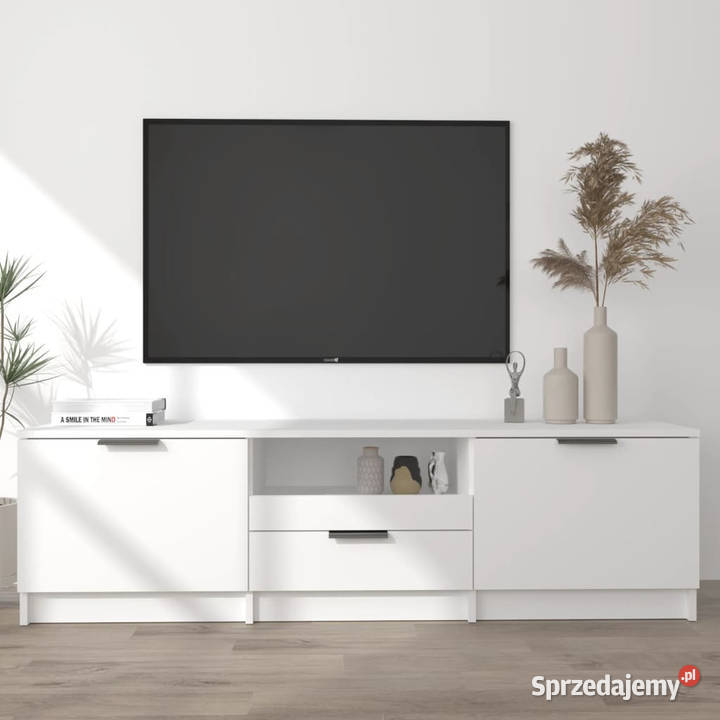Szafka pod telewizor biała 140x35x40 WM811448 Warszawa sprzedam