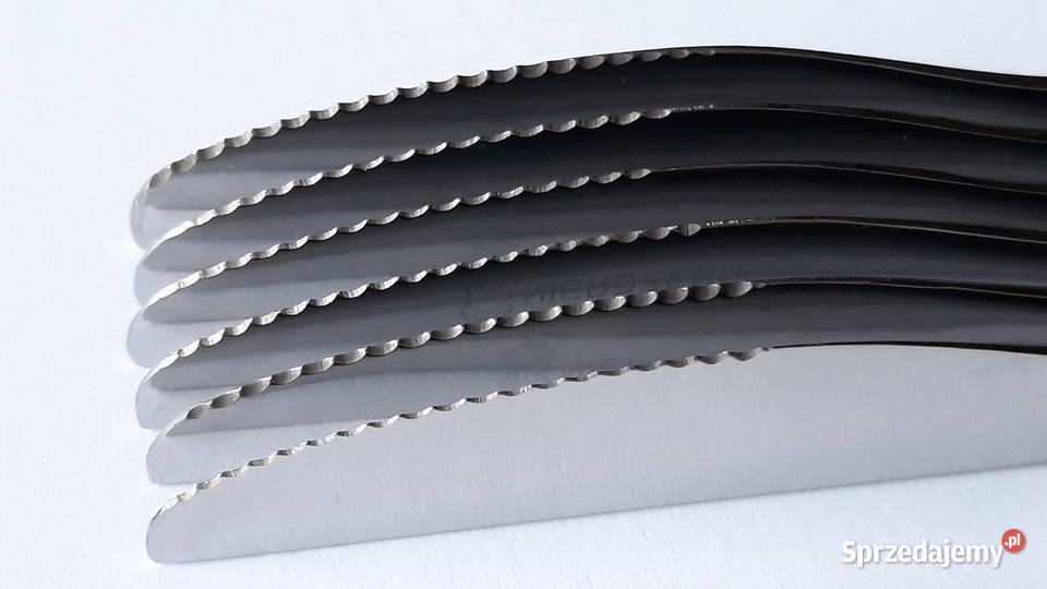 Noże obiadowe KRATKA Polwid sztućce PRL