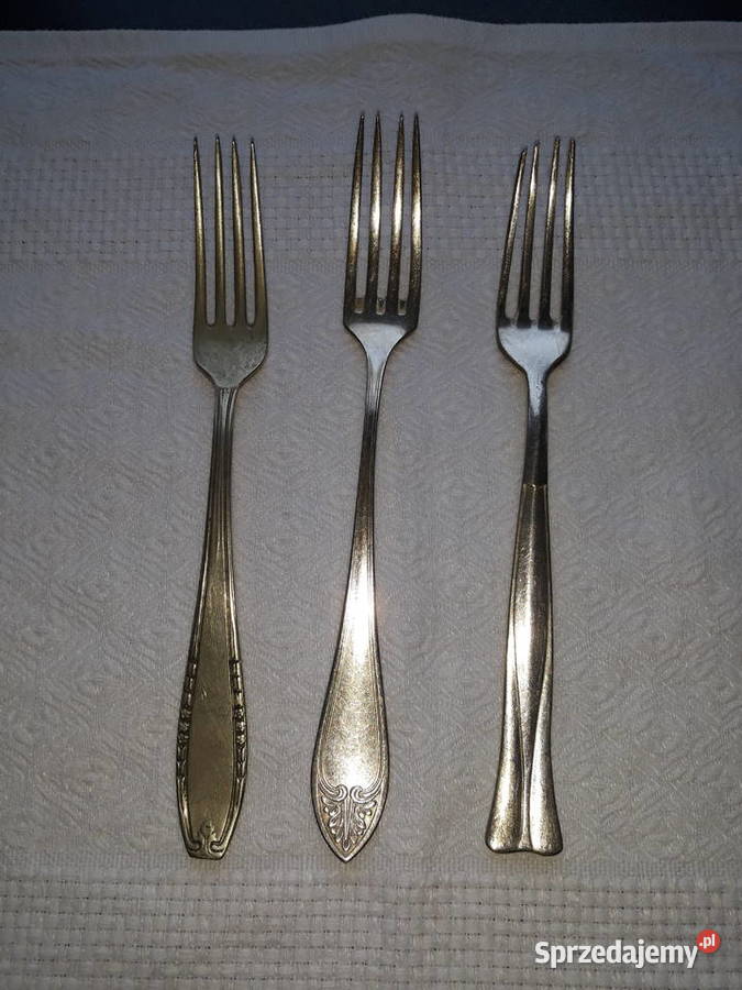 widelce posrebrzane zdobione antyk cudo pomorskie Gdańsk