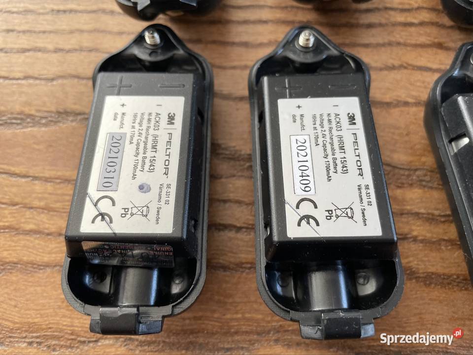 Peltor akumulatory ACK03 12 nowe Nowy Dwór Gdański