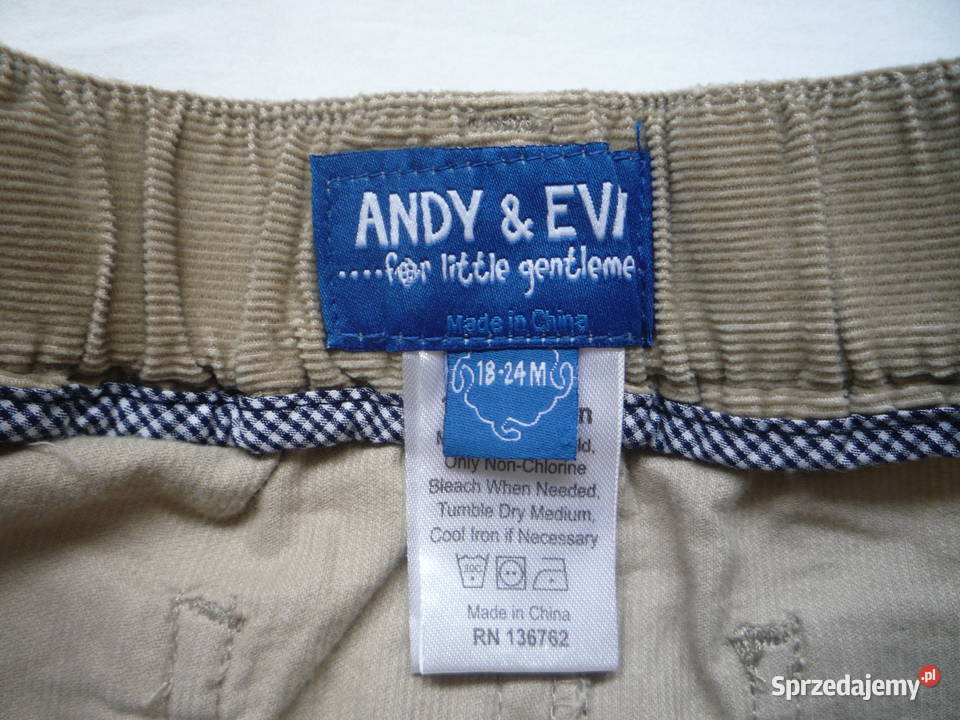 Nowe ANDYEVAN r 8692 Spodnie Beżowe Cienkie Spodnie zachodniopomorskie