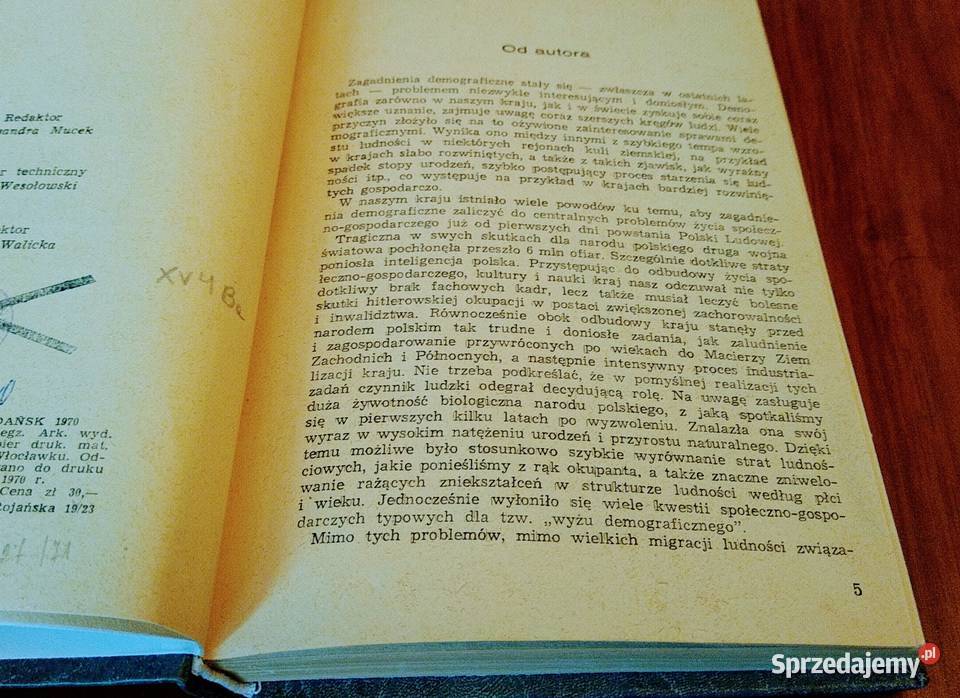 Procesy demograficzne w województwie gdańskim Rok wydania 1970 Gdańsk