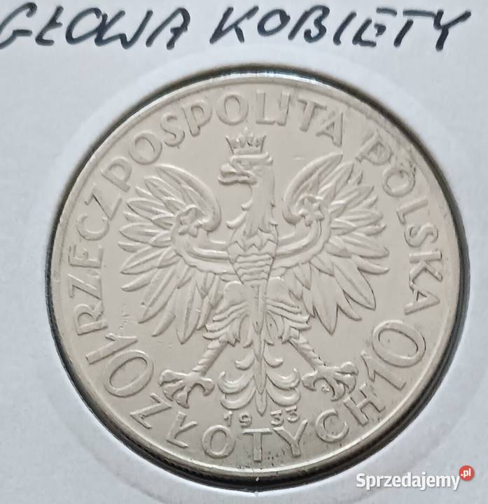 10 Głowa kobiety 1933 r 1 Śliczne oryginał Konin sprzedam