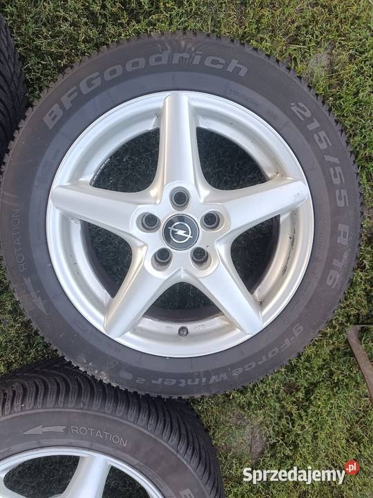 Koła zimowe 16 Opel Vectra 5x110 opony 21555 R16 Ostrołęka