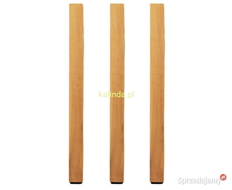 Nóżka drewniana do stołu, prosta, buk, 6x6