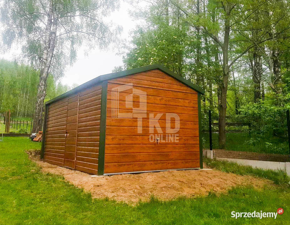 Garaż blaszany 3x5 brama uchylna blachodachówka 15m2 Mysłowice