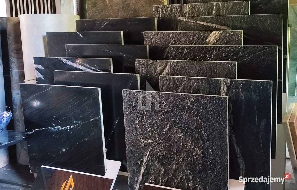Marmur Marine Black trwały materiał śląskie Katowice