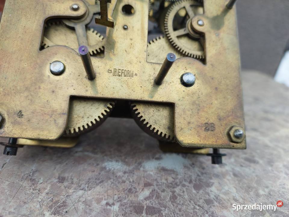 691 Mechanizm starego zegara ściennego Reform Tczew