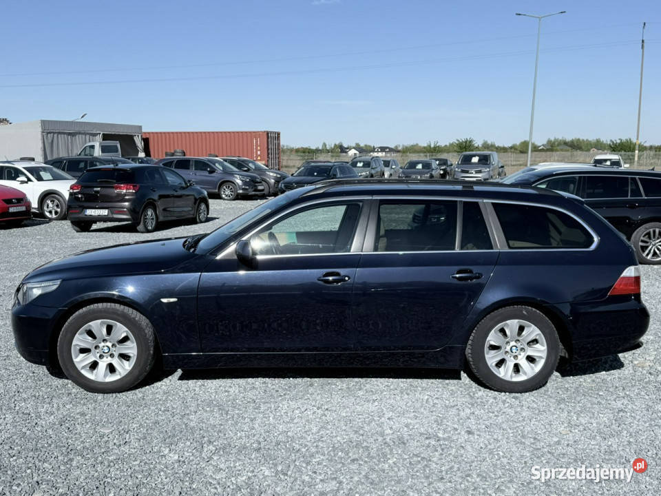 BMW 525 25D 177 2005r 204 skóry Nawigacja full lakier metallic BMW dolnośląskie Wojkowice