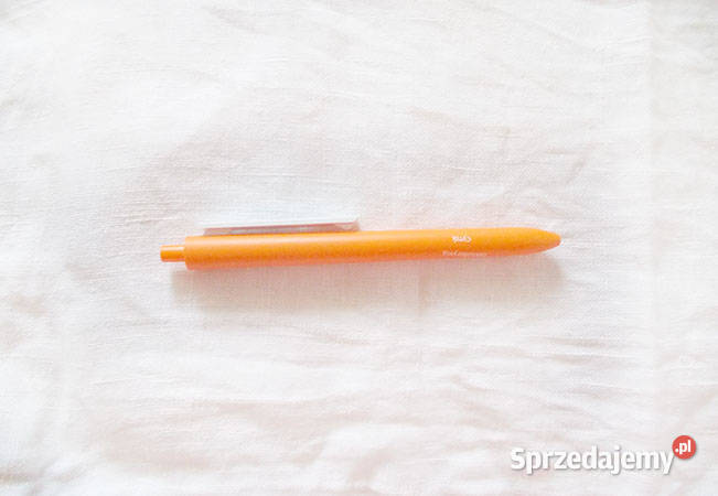 plastikowy długopis pomarańczowy biało Szczecin