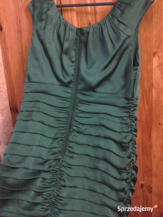 Sukienka stylu retro vintage kolor turkusowy