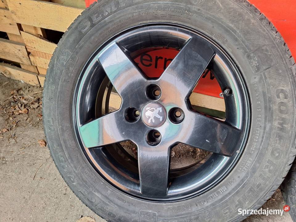 Alufelgi 4x108 15 ET23 PEUGEOT 206207208301307 Średnica 15" Choceń