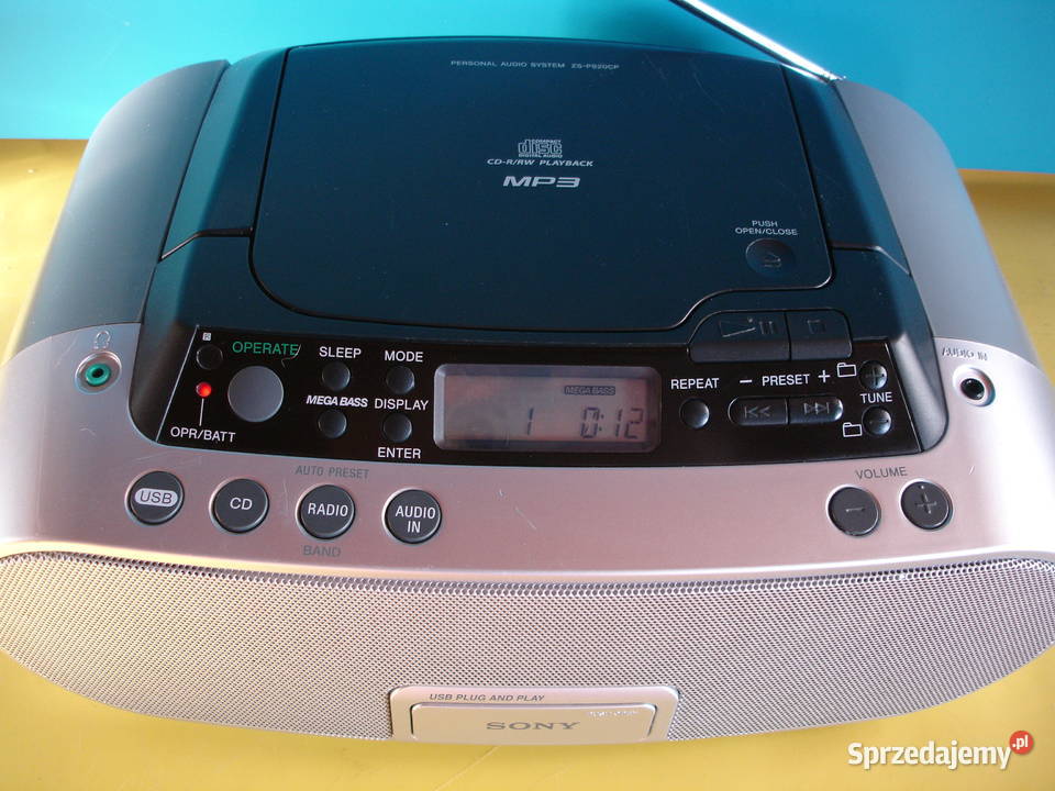 Radiomagnetofon z CD SONY ZS20CP Radioodtwarzacze Zielona Góra