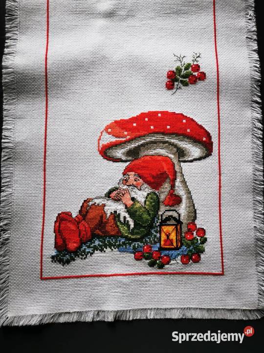 Bieżnik haftowany Wiśniowa sprzedam