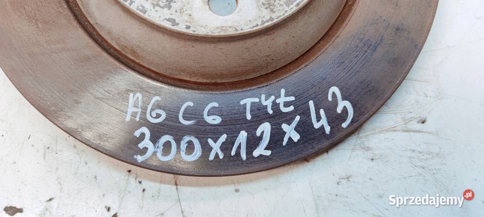 TARCZA TARCZE HAMULCOWE TYŁ AUDI A6 C6 300 MM 12 śląskie Przystajń