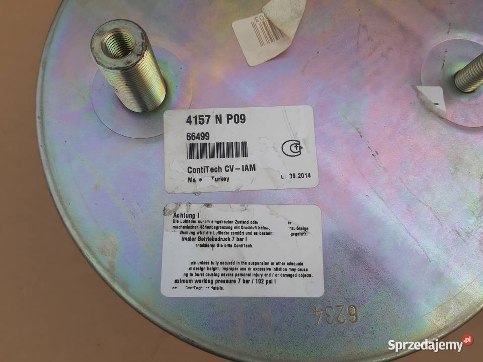 CONTITECH 4157N MIECH PODUSZKA ZAWIESZENIA 4157 osobowe Bieleń