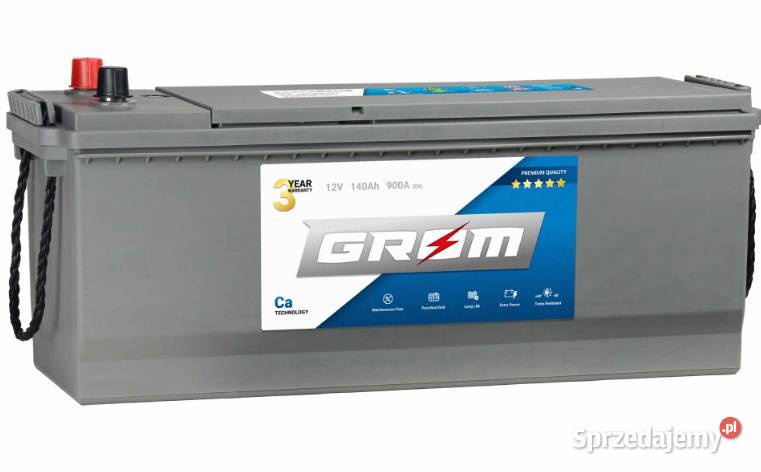 Akumulator 140Ah 900A EN GROM Premium LEWY PLUS Kościerzyna