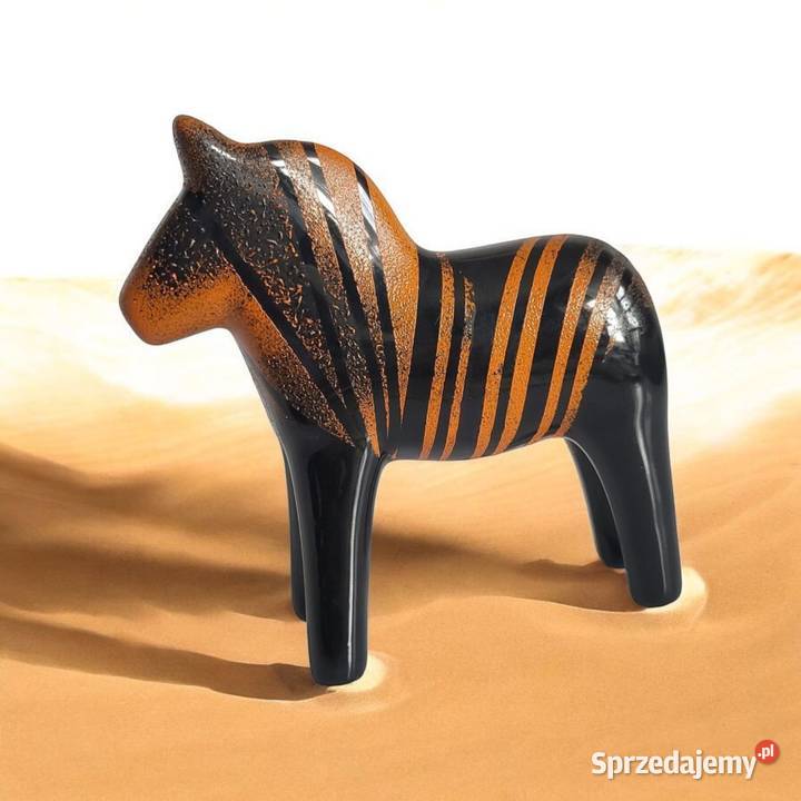 Konik Figurka Koń ceramiczny ręcznie malowany Sierakowice