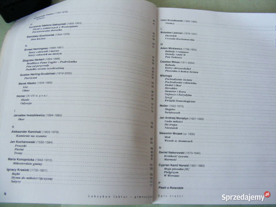 Kompendium gimnazjalisty Leksykon lektur dolnośląskie Oborniki Śląskie sprzedam