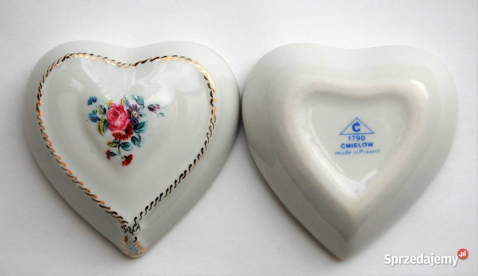 Puzderko szkatułka serce porcelana Ćmielów Pozostałe Lublin